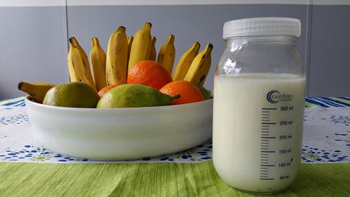 frutas e leite materno