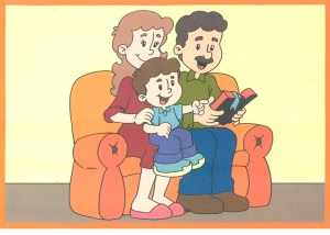 familia lendo a bilbia